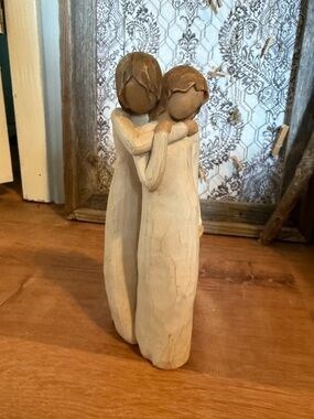 Willow Tree Chrysalis Beige and Brown Embrace Sculpture